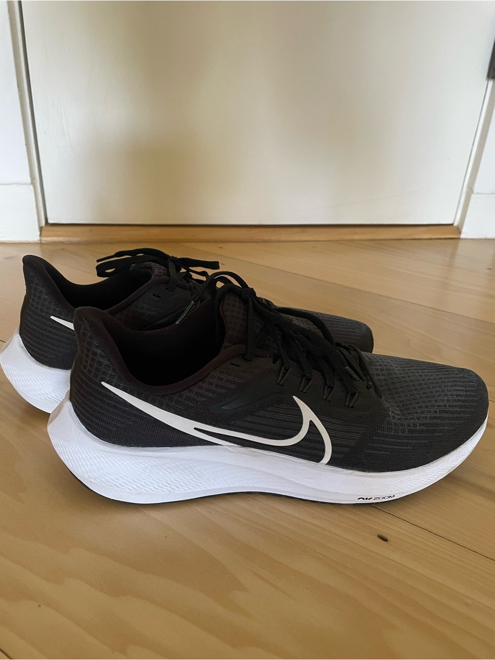 Nike Air Zoom Pegasus 39 Men’s Size 10 Black White Running Shoes